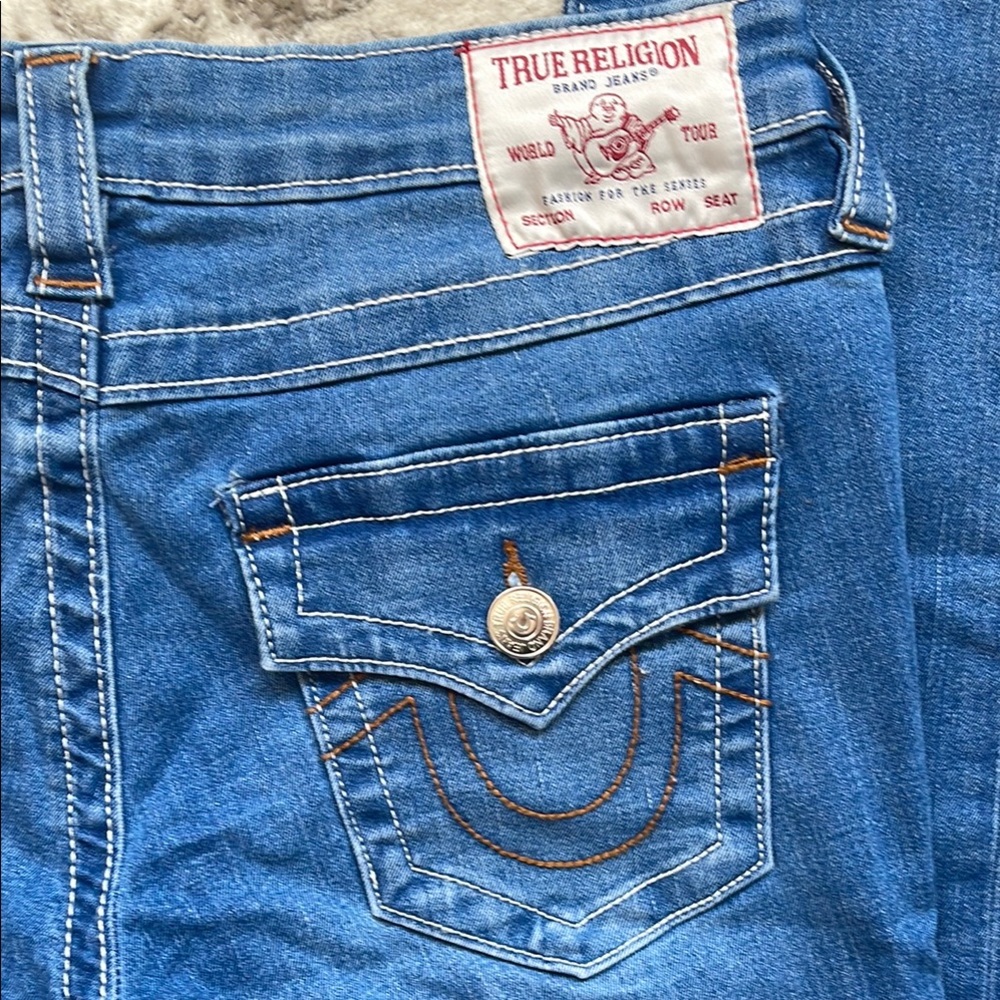 True Religion Stella Low Rise Women's Blue Jeans NWT - Picture 3 of 6